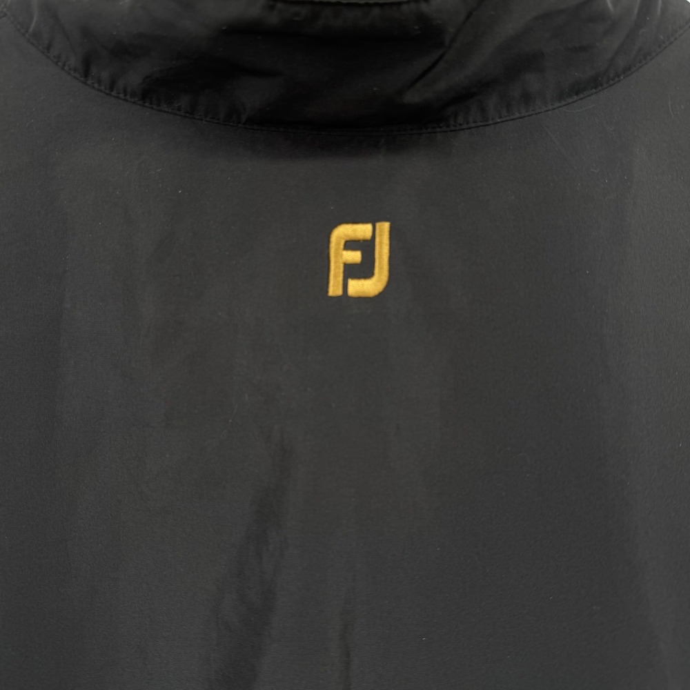 FootJoy DryJoys Golf Windbreaker Jacket Mens XL Black Pullover Coat Pockets Logo - Picture 13 of 15